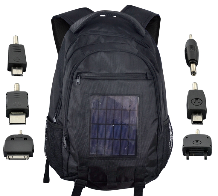 Solar Battery Charger Backpack 2200mAh, 2.4W Solar Panel **** eBay